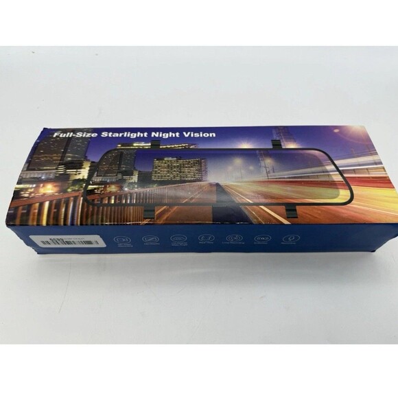 Starlight dashcam mirror back up camera Video Loop Record Night Vision dash cam - Picture 1 of 7